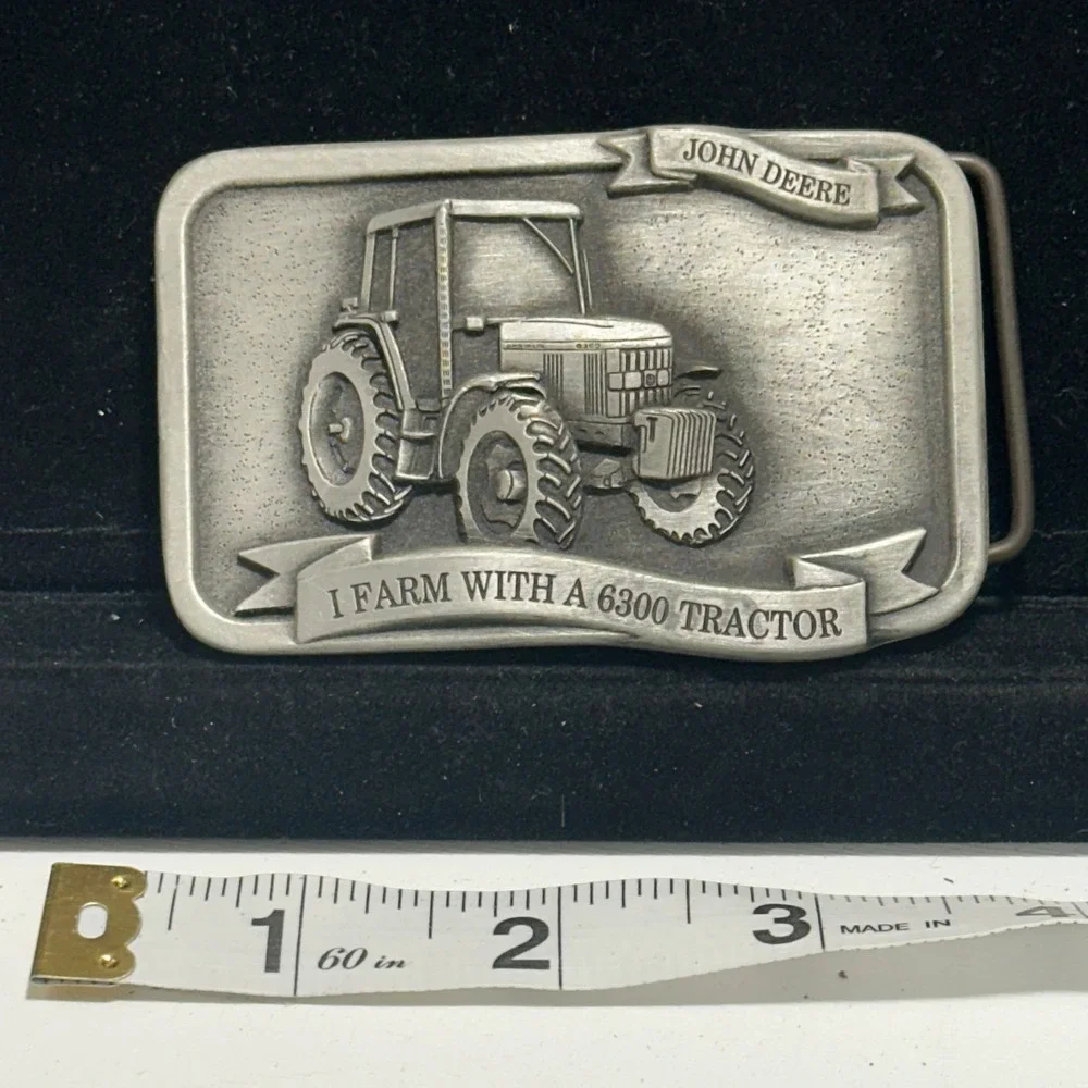 Vintage 1993 John Deere 6300 Tractor I Farm With Farm Collector Belt Buckle